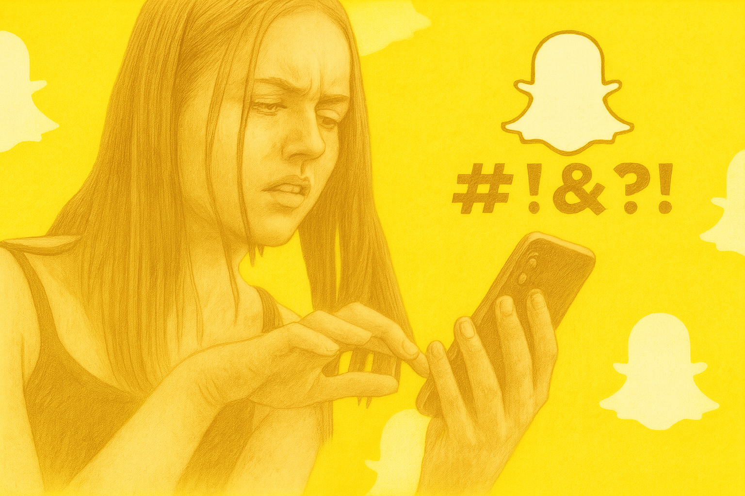 Illustration representing Snapchat safety for families