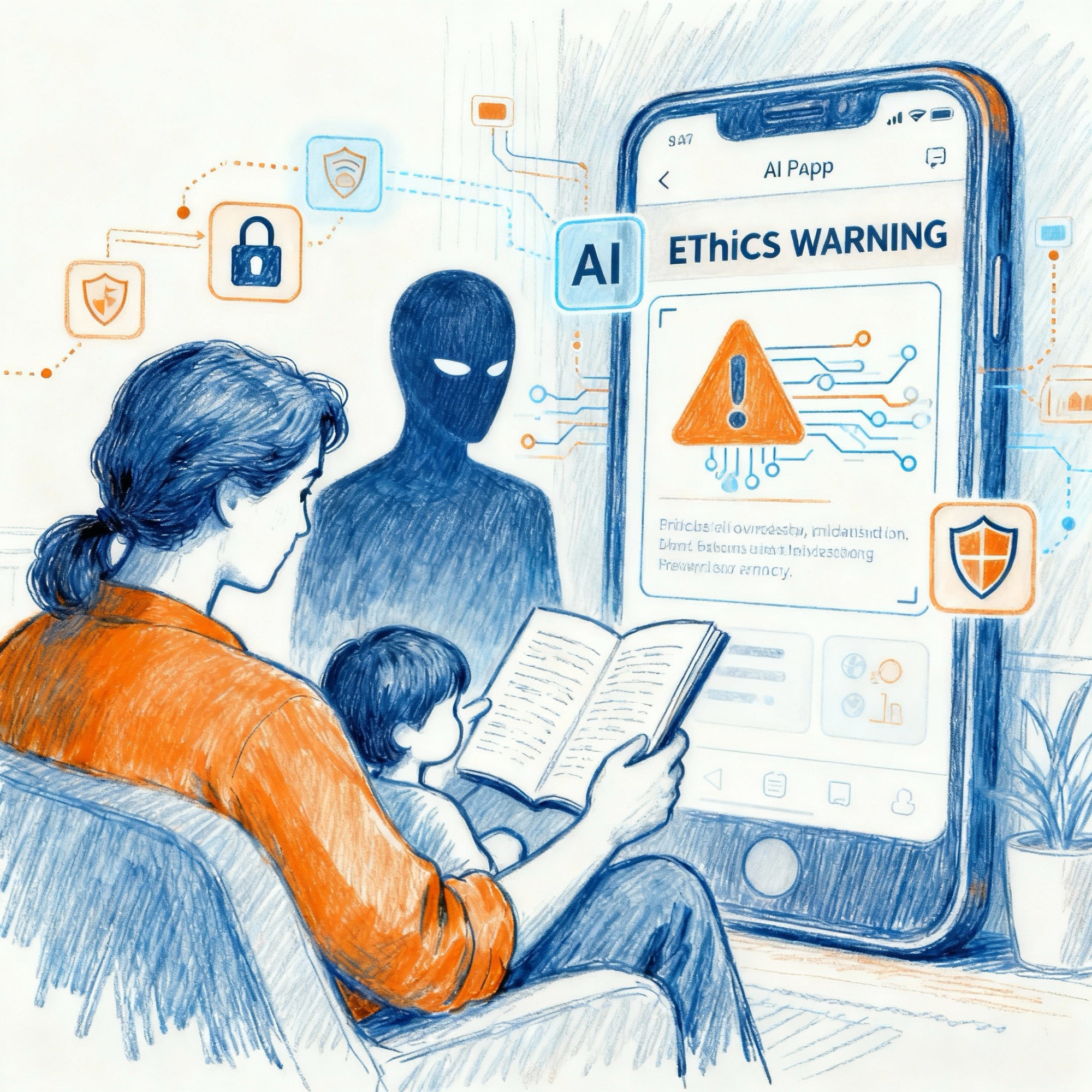 Parent using an AI app to tidy calendar and family admin